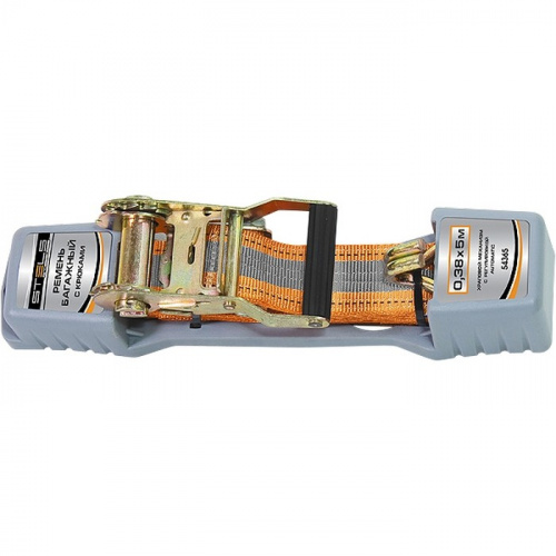картинка ремень багажный с крюками, 0.038 х 10 м, храповой механизм automatic stels от магазина Tovar-RF.ru