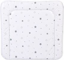 картинка матрас для пеленания polini матрас для пеленания kids звездное сияние на комод, 77х72 см, белый-серый (1 уп.) от магазина Tovar-RF.ru