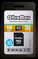 картинка карта памяти oltramax microsdhc 16gb class10 + адаптер sd [om016gcsdhc10-ad] от магазина Tovar-RF.ru