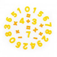 картинка игрушка полесье набор "первые уроки" на магнитах (20 цифр + 10 математических знаков) (в пакете) 70647 от магазина Tovar-RF.ru