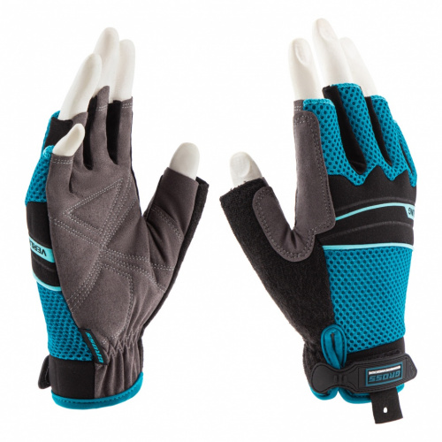 картинка Перчатки комбинированные облегченные, открытые пальцы, AKTIV, L Gross от магазина Tovar-RF.ru