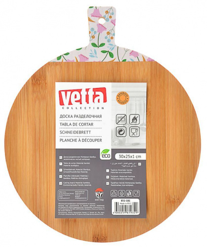 картинка Доска разделочная VETTA Гринвуд Доска разделочная бамбук с принтом, 30х25х1,0см 851-181 от магазина Tovar-RF.ru
