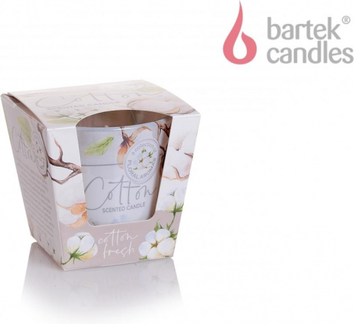 картинка Свеча BARTEK ароматизированная в стакане - Хлопок 115гр (Cotton) от магазина Tovar-RF.ru