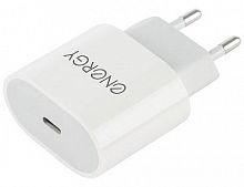картинка Сетевое зарядное устройство ENERGY ET-35, USB-С Type-C, 18 Ватт, цвет - белый 104293 от магазина Tovar-RF.ru