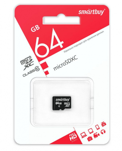 картинка карта памяти smartbuy (sb64gbsdcl10-00le) microsdxc 64gb class10 le от магазина Tovar-RF.ru