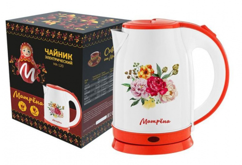 картинка чайник электрический матрёна ma-120 цветы (007387) от магазина Tovar-RF.ru