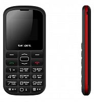 картинка телефон мобильный texet tm-b316 черный-красный (127154) от магазина Tovar-RF.ru