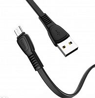картинка дата-кабель microusb hoco (6931474711670) x40 usb (m)-microusb (m) 1.0м - черный от магазина Tovar-RF.ru