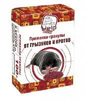 картинка Средство от насекомых HELP 80111 приманка-гранулы для уничтожения кротов, коробка 100 г от магазина Tovar-RF.ru