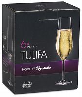 картинка Набор бокалов для шампанского CRYSTALEX CR170104T Набор бокалов для шампанского TULIPA 6шт 170мл от магазина Tovar-RF.ru