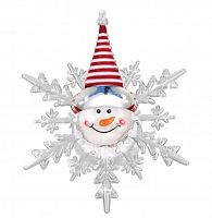 картинка Шары и украшения VEGAS 55054 фигурка Снеговик светодиодная 10*12см от магазина Tovar-RF.ru