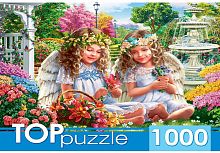 картинка мозаика toppuzzle пазлы 1000 элементов. хтп1000-2176 два нежных ангелочка пп-00118027 от магазина Tovar-RF.ru