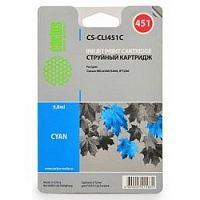 картинка cactus cli-451c картридж струйный cs-cli451c голубой для canon mg 6340/5440/ip7240 (10,2ml) от магазина Tovar-RF.ru
