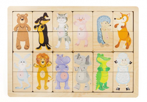 картинка детские игры десятое королевство игра развивающая деревянная "зоопарк" 00747 от магазина Tovar-RF.ru