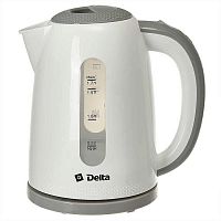 картинка чайник delta dl-1106 белый с серым от магазина Tovar-RF.ru