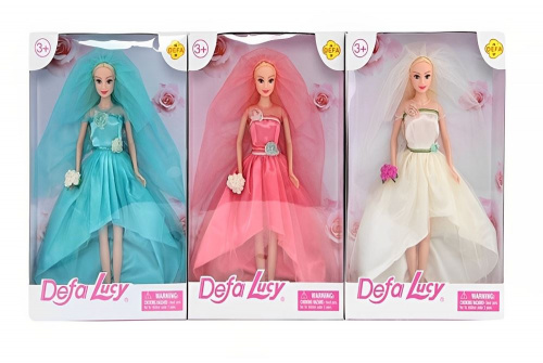 картинка игрушка no name кукла в наборе с аксессуарами (29 см) "невеста виолетта" (микс: 3 вида) (в коробке) 8341d пп-00177538 от магазина Tovar-RF.ru