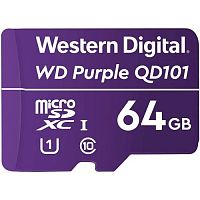 картинка micro securedigital 64gb wd wdd064g1p0c purple w/o adapter class10  от магазина Tovar-RF.ru