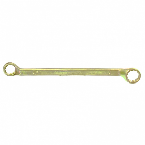 картинка Ключ накидной, 19 х 22 мм, желтый цинк Сибртех от магазина Tovar-RF.ru