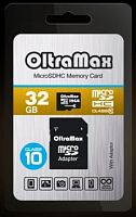 картинка карта памяти oltramax microsdhc 32gb class10 + адаптер sd от магазина Tovar-RF.ru