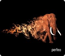 картинка коврик для компьютерной мыши perfeo (pf_d0681) "flames" "слон" от магазина Tovar-RF.ru