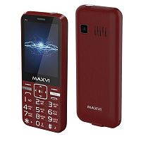 картинка телефон maxvi p3 wine-red от магазина Tovar-RF.ru