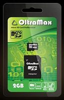 картинка карта памяти oltramax microsdhc 2gb + адаптер sd [om002gcsd-ad] от магазина Tovar-RF.ru