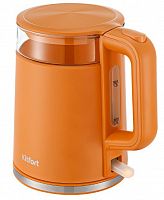 картинка чайник kitfort kt-6124-4 оранжевый (пластик) от магазина Tovar-RF.ru