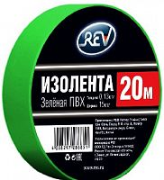 картинка Изолента ПВХ REV 28685 1 Изолента ПВХ 0,13*15мм Зеленая 20м от магазина Tovar-RF.ru