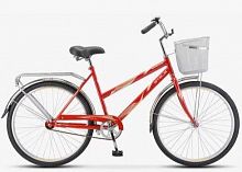 картинка велосипед stels navigator-305 с 28 z010 lu101060 lu094720 20 красный 2023 + корзинаот магазина Tovar-RF.ru