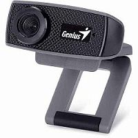 картинка web-камера genius facecam 1000x black  720p hd, универсальное крепление, микрофон, usb   32200003400  от магазина Tovar-RF.ru