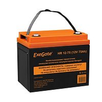 картинка exegate ex282984rus аккумуляторная батарея exegate hr 12-75 (12v 75ah, под болт м6) от магазина Tovar-RF.ru