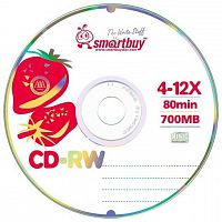 картинка оптический диск smartbuy (sb000039) cd-rw 80min 4-12x cb-25 от магазина Tovar-RF.ru