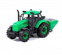 картинка игрушка полесье трактор "прогресс" сельскохозяйственный инерционный (зелёный) (в лотке) 94179 от магазина Tovar-RF.ru