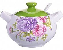 картинка Сахарница LORAINE 26388 белый,зеленый,фиолетовый,розовый от магазина Tovar-RF.ru