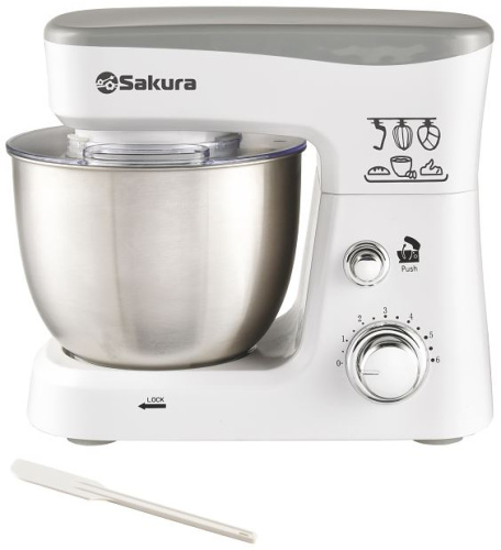 картинка миксер sakura с чашей sa-6327w планетарный магазин Tovar-RF.ru являющийся официальным дистрибьютором в России картинка миксер sakura с чашей sa-6327w планетарный от магазина Tovar-RF.ru