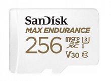 картинка micro securedigital 256gb sandisk max endurance + sd adapter -  / 4k videos, extreme endurance, up to 100/40 mb/s read/write speeds от магазина Tovar-RF.ru