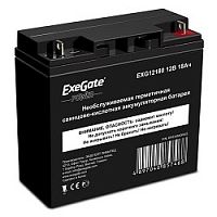 картинка exegate ep234540rus аккумуляторная батарея hr 12-18/exg12180 (12v 18ah, клеммы f3 (болт м5 с гайкой)) от магазина Tovar-RF.ru