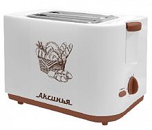 картинка тостер аксинья кс-200 белый с коричневым от магазина Tovar-RF.ru