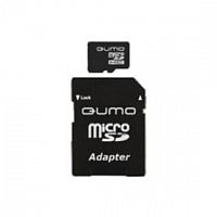 картинка micro securedigital 8gb qumo qm8gmicsdhc10u1 {microsdhc class 10, sd adapter, uhs-i} от магазина Tovar-RF.ru