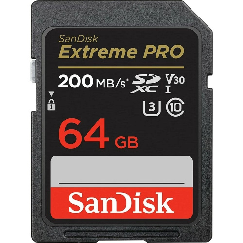картинка securedigital 64gb sandisk extreme pro sdxc memory card 200mb/s [sdsdxxu-064g-gn4in] от магазина Tovar-RF.ru