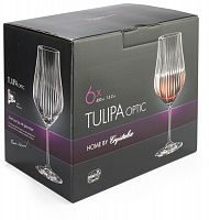 картинка Набор бокалов для вина CRYSTALEX CR450101TO Набор бокалов для вина TULIPA OPTIC 6шт 450мл от магазина Tovar-RF.ru