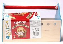 картинка детские игры десятое королевство набор инструментов (молоток, пила, ключ, отвертка, уголок) 04043 от магазина Tovar-RF.ru