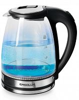 картинка чайник электрический ergolux elx-kg07-c72 черный/нерж. 2л 15074 от магазина Tovar-RF.ru