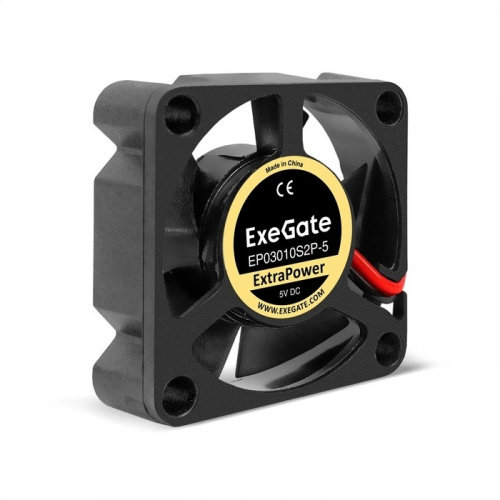 картинка exegate ex295191rus вентилятор 5в dc exegate extrapower ep03010s2p-5 (30x30x10 мм, sleeve bearing (подшипник скольжения), 2pin, 12000rpm, 33dba) от магазина Tovar-RF.ru