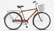 картинка велосипед stels navigator-300 c gent 28 z010 lu085341 lu091398 20 бронзовый 2022 + корзинаот магазина Tovar-RF.ru