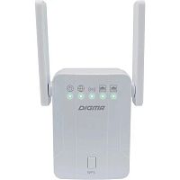 картинка digma d-wr300 repeater wireless n300 10/100base-tx white (kit:1pcs) от магазина Tovar-RF.ru