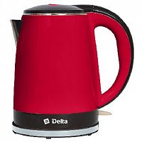 картинка чайник электрический delta dl-1370 красный с черным от магазина Tovar-RF.ru