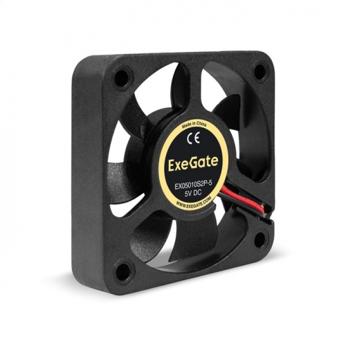 картинка exegate ex295199rus вентилятор 5в dc exegate ex05010s2p-5 (50x50x10 мм, sleeve bearing (подшипник скольжения), 2pin, 5500rpm, 27dba) от магазина Tovar-RF.ru