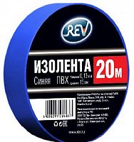 картинка Изолента ПВХ REV 28683 7 Изолента ПВХ 0,13*15мм Синяя 20м от магазина Tovar-RF.ru
