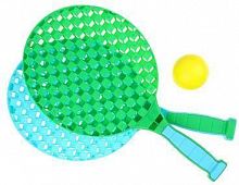 картинка набор детского пляжного тенниса silapro набор детского пляжного тенниса (ракетка 40х21см-2шт; мяч-1шт) пластик (134-205) от магазина Tovar-RF.ru